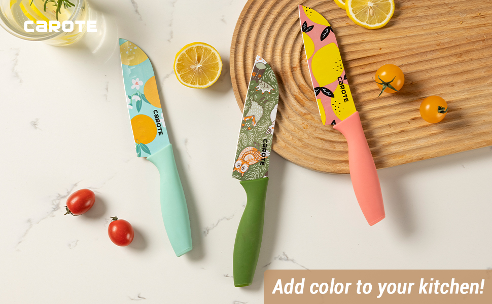 Kitchen knife, add color to your kitchen