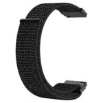 ACM Watch Strap Nylon Soft Loop 20mm compatible with Samsung Galaxy Watch 4 Classic 46mm Smartwatch Sports Band Black