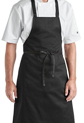 AIRWILL, 100% Cotton Solid Color Aprons, Sized 65cm in Width & 80cm in Length, Adjustable Buckle on Top and 2 Long Ties on Both 2 Sides. Pack of 1 piece