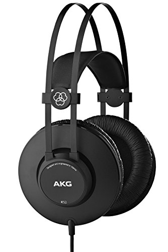 AKG 3169H00010 Closed Back Headphones (Black),Wired