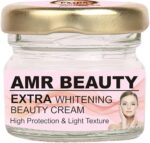 AMR Beauty | Extra White Beauty Face Cream for Oily & Acne Prone Skin with Grapeseed | Oil-Free | Plant Based Vit C Lightweight Cream for Men and women (30g)