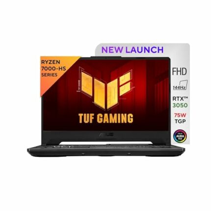 ASUS TUF Gaming A15, AMD Ryzen 7 7435HS, 15.6-inch FHD 144Hz, Gaming Laptop (16GB/512GB SSD/NVIDIA GeForce RTX 3050/Windows 11/48WHr/Graphite Black/2.3 Kg), FA506NCR-HN054W