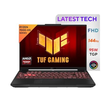 ASUS TUF Gaming A16 Advantage Edition, 16" FHD+ 144Hz 300nits, AMD Ryzen 7 7435HS Processor, Gaming Laptop (32GB RAM/512GB SSD/AMD Radeon RTX 7600S/Windows 11/Off Black/2.2 Kg), FA617NSR-RL083W