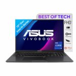 ASUS Vivobook 16 (2023), Intel Core i9-13900H 13th Gen, 16" (40.64 cm) FHD+, Thin & Light Laptop (16GB/1TB SSD/Intel Iris Xe/Win 11/Office 2021/Backlit KB/Fingerprint/Black/1.88 kg), X1605VA-MB957WS