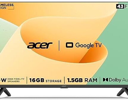 Acer 109 cm (43 inches) Advanced I Series Full HD Smart LED Google TV AR43GR2841FDFL (Black)