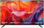 Acer 109 cm (43 inches) G Series 4K Ultra HD Smart LED Google TV AR43GT2851UDFL (Black)