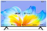 Acer 139 cm (55 inches) Advanced I Series 4K Ultra HD Smart LED Google TV AR55GR2851UDFL (Black)