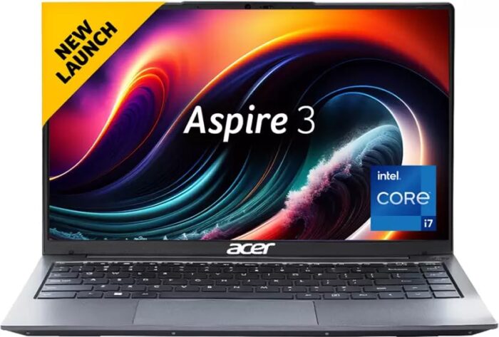 Acer Aspire 3 Intel Core i7 12th Gen 1255U - (16 GB/512 GB SSD/Windows 11 Home) A324-51 Thin and Light Laptop, Backlit Keyboard (14 Inch, Steel Gray, 1.45 Kg)