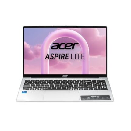 Acer Aspire Lite 12th Gen Intel Core i5-12450H Thin and Light Laptop(Win11Home/16GB RAM/512GB SSD/Intel UHD Graphics/MSO)AL15-52H, 39.62cm(15.6") FHD IPS Display, Backlit Keyboard, Pure Silver, 1.7KG