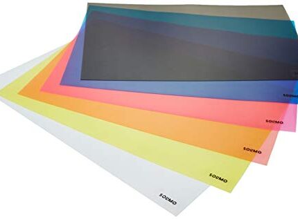 Amazon Brand - Solimo PVC Fridge Multipurpose Mat, Set of 6, Multicolor, Polyvinyl Chloride