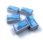 Aone Diamond Parcel Papers No 1 White Outer & 2 White Flutes Inner Pack of 5x25pc for Gemologists to Protect, Handle, Stock Rough/Polished Diamonds/Gemstones for Jewellery Diamond Trader/Sorter/Grader