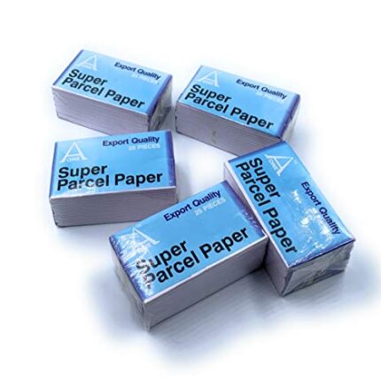 Aone Diamond Parcel Papers No 1 White Outer & 2 White Flutes Inner Pack of 5x25pc for Gemologists to Protect, Handle, Stock Rough/Polished Diamonds/Gemstones for Jewellery Diamond Trader/Sorter/Grader