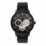 Armani Exchange Stainless Steel Analog Black Dial Men Watch-Ax2748, Black Band