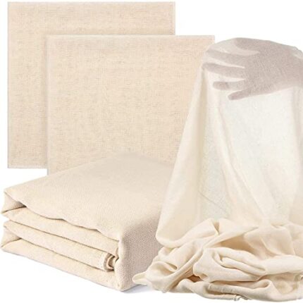 Bague Strainer Cheese Cloth for Kitchen 1 Meter Muslin Unbleached Cotton for Straining Grade 100% Cotton Fabric Reusable (1 X 1.25 Meter)