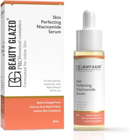 Beauty Glazed 5% Niacinamide Face Serum For Acne Marks & Enlarged Pores | Alpha Arbutin & Sodium PCA | Control Oil | 30 ml - All Skin Types