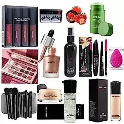 Beauty Parlour Makeup Combo Kit For Women & Girls All Products In 1 Box (18 Items in The Set)