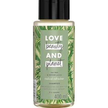 Beauty Planet Tea Tree|| Peppermint & Vetiver Sulfate Free Purifying Shampoo|| No Parabens|| No Dyes|| 400 ml