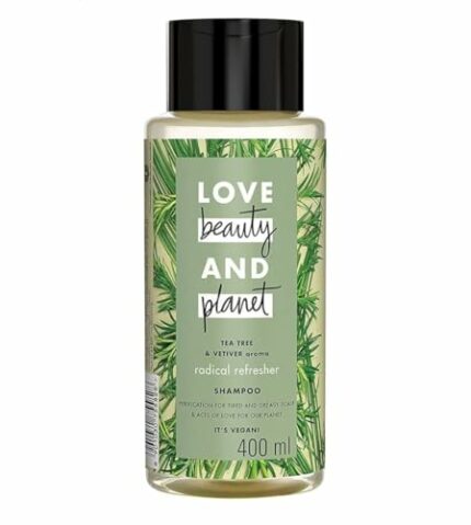 Beauty Planet Tea Tree|| Peppermint & Vetiver Sulfate Free Purifying Shampoo|| No Parabens|| No Dyes|| 400 ml