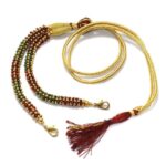 Bhumi Creation Metal and Glass Beaded Adjustable Pendants Dori for Silk Thread Terracotta Jewellery and Quilling Jewellery 1