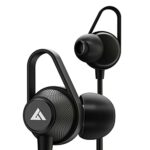 Boult Audio Bassbuds Loop 2 Wired in Ear Earphones with Mic, 10mm Powerful Driver for Extra Bass with Customizable Ear Loop (Black)