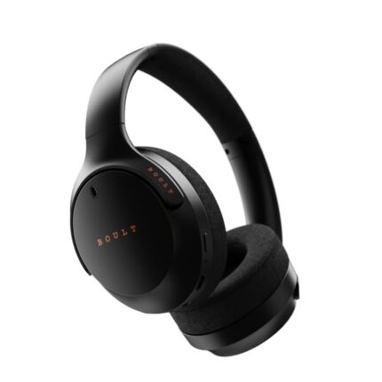 Boult Newly Launched Q Over Ear Bluetooth Headphones with 70H Playtime, 40mm Bass Drivers, Zen™ ENC Mic, Type-C Fast Charging, 4 EQ Modes, Bluetooth 5.4, AUX Option, IPX5 Wireless Headphones (Black)