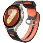 CASEOLOGY by Spigen Athlex Strap for Samsung Galaxy Watch 7 40mm 44mm, Watch 6 Classic 47mm 43mm, Watch 5 Pro 45mm, 6/5/4 44mm 40mm, Watch 4 Classic 46mm 42mm, All 20mm Watch (TPU | Active Orange)