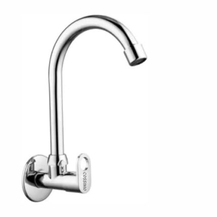 COSSIMO Stainless Steel Ornamix Sink Tap with Wall Flange for Kitchen Sink - Pack of 1