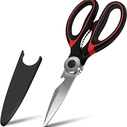 Carrot - Kitchen Scissor for General Use, Heavy Duty Kitchen Raptor Meat Shears, Cooking Scissors, Stainless Steel Multi-Function Scissors for Food, Chicken, Poultry, Fish, Pizza, Herbs (PACK OF 1)