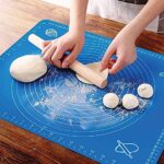 Carrot - Silicone Baking Mat Silicone Chapati Atta Kneading Mat Non-Stick Fondant Rolling Mat Stretchable for Kitchen Roti Chapati (Baking Mat 50 * 40 cm) (Color May Vary, 1)