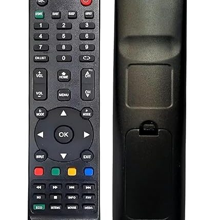 Comaptible for Intex Tv Remote Original Replacement for Model, 3201 3204 3214 3250 3253 3254 Television- Match Remote Control by Each Keys Perfectly- Black