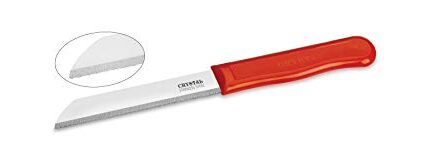 Crystal - CL010 Sleek Serrated Edge Stainless Steel Knife, Multicolour