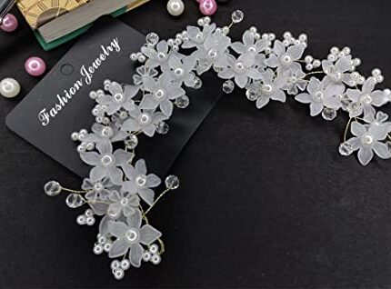 Crystal Pearl Hair Vine Tiara Hair Accessory Headband Headdress Hair Jewellery | Hair Pin| Bun| Hair Clip For Bridal Wedding Functions