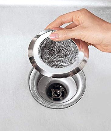 Decorcrafts Sink Strainer Kitchen Drain Basin Basket Filter Stopper Drainer (Stainless Steel Jali Round)