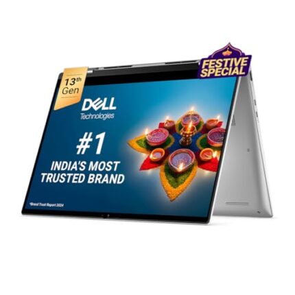 Dell Inspiron 7430 2in1 Touch 13th Gen Laptop, Intel Core i3-1315U Processor, 8GB, 256Gb SSD, 14.0" (35.56cm) FHD+ Display, Windows 11 + MSO'21, Backlit KB + Finger Print, Silver,Thin & Light- 1.58kg