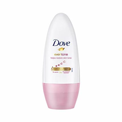 Dove Eventone Deodorant Roll On For Women, Antiperspirant Underarm Roll On Removes Odour, Keeps Skin Fresh & Clean, Alcohol Free, Paraben Free, 50 ml