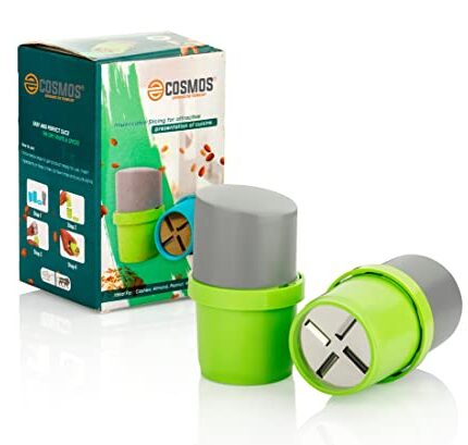 E-COSMOS Dry Fruit Cutter, Grinder, Chocolate Cutter, Slicer for Pista, Almonds, Cashews with 3 in 1 Blade - Color May Vary (Pack of 1)
