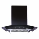 Elica 60 cm 1200 m3/hr Filterless Autoclean Kitchen Chimney with 15 Years Warranty (WDFL 606 HAC LTW MS NERO, Touch + Motion Sensor Control, Black)