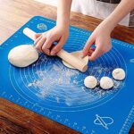 Elite OFFERING Silicone Baking Mat Roti mat Silicone Chapati Atta Kneading Mat Non-Stick Fondant Rolling Mat Stretchable for Kitchen Roti Chapati Cake – Multicolor (Baking Mat 50 * 40 cm)