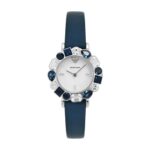 Emporio Armani Leather Analog White Dial Women Watch-Ar11595, Blue Band