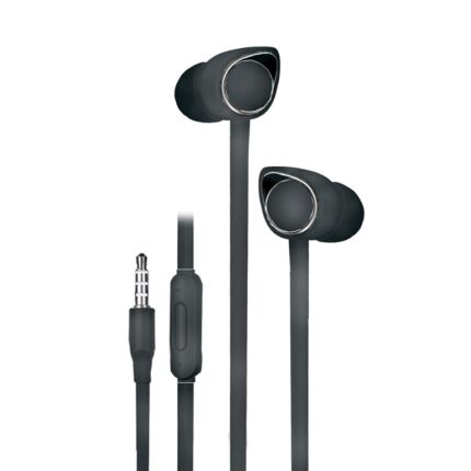FONACC Timbre Wired in-Ear Earphones with Mic, 3.5mm Connectivity, 10mm Dynamic Drivers for Enhanced Bass, Multi-Functional Controller, Lightweight and Durable Design (Black)