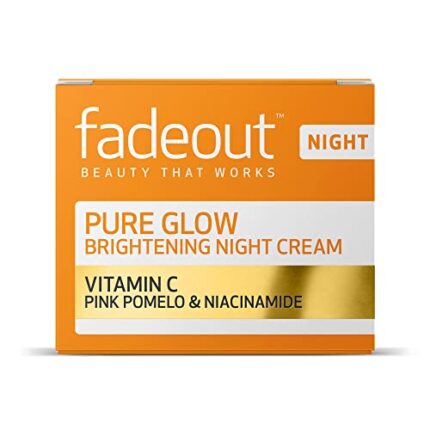 Fade Out Pure Glow Brightening Night Cream 50ml | Skincare Beauty with Vitamin C, Pink Pomelo & Niacinamide