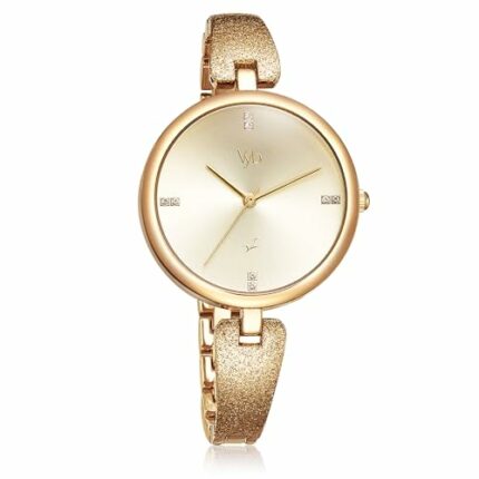 Fastrack Vyb Diva Quartz Analog Rose Gold Dial Metal Strap Watch for Girls-FV60005WM01W