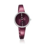 Fastrack Vyb Siren Quartz Analog Maroon Dial Metal Strap Watch for Girls-FV60004KM01W