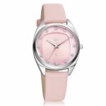 Fastrack Vyb Spotlight Quartz Analog Pink Dial Leather Strap Watch for Girls-FV60023SL01W