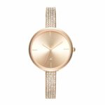 Fastrack Vyb Starlet Quartz Analog Rose Gold Dial Metal Strap Watch for Girls-FV60009WM01W