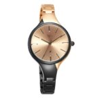 Fastrack Vyb Striker Quartz Analog Rose Gold Dial Metal Strap Watch for Girls-FV60001KM02W