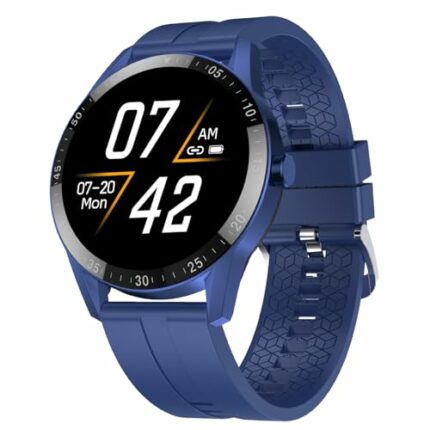 Fire-Boltt India's No 1 Smartwatch Brand Talk 2 Bluetooth Calling Smartwatch with Dual Button, Hands On Voice Assistance, 120 Sports Modes, in Built Mic & Speaker with IP68 Rating (Navy Blue)