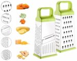 Floraware Stainless Steel 5 in 1 Vegetable Slicer Grater for Kitchen (Green)