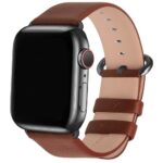 Fullmosa Leather Band Compatible with Apple Watch 49mm 45mm 44mm 42mm 38mm 40mm 41mm Women Men Band Strap for iWatch SE2/SE/Ultra 49mm/8/7/6/5/4/3/2/1,42mm 44mm 45mm 49mm Brown