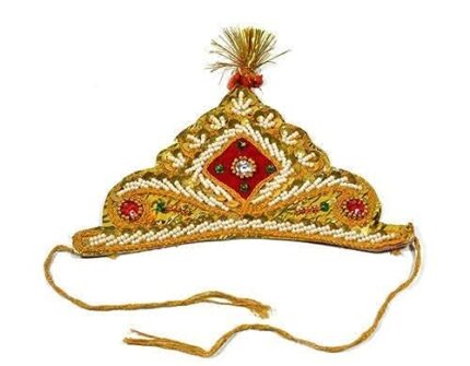 GIRLYZ ATTIRE Krishna Jewellery for Kid Janmashtami Kanha Accessories Bal Krishna Mukut Krishna (1)